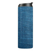 Bouteilles Isothermes Texture bleu denim, texture bluejeans (Tourné sur la gauche)