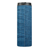 Bouteilles Isothermes Texture bleu denim, texture bluejeans (Dos)