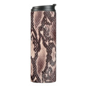 Bouteilles Isothermes texture Brown en cuir de serpent (Tourné sur la gauche)