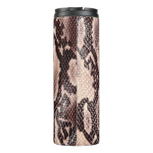 Bouteilles Isothermes texture Brown en cuir de serpent (Dos)