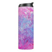 Bouteilles Isothermes Texture créative bleu-rose, taches de peinture. (Tourné sur la gauche)