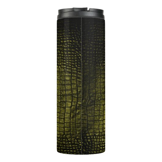 Bouteilles Isothermes Texture de crocodile foncé de luxe (Dos)