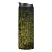 Bouteilles Isothermes Texture de crocodile foncé de luxe (Tourné sur la droite)