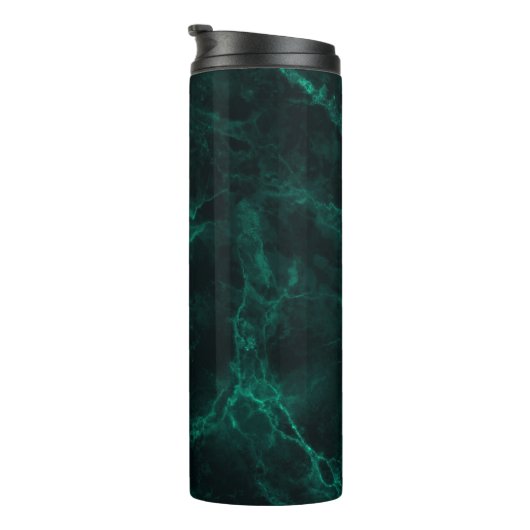Bouteilles Isothermes texture de marbre vert foncé (Tourné sur la droite)