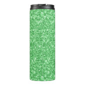 Bouteilles Isothermes Texture de Parties scintillant verte vive moderne (Dos)