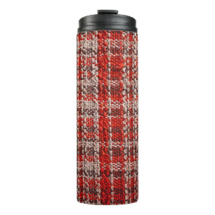 Bouteilles Isothermes Texture du tissu de tartan rouge utile comme fond