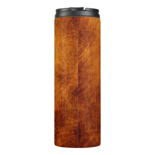 Bouteilles Isothermes texture en cuir Brown (Dos)