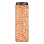 Bouteilles Isothermes Texture en cuir de crocodile brun clair (Dos)