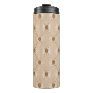 Bouteilles Isothermes Texture en Cuir Élégante : Matière Luxueuse