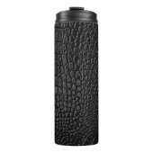 Bouteilles Isothermes Texture en cuir noir (Devant)