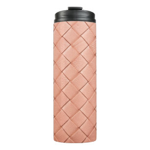 Bouteilles Isothermes Texture en cuir rose clair