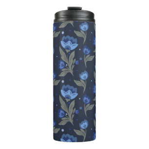 Bouteilles Isothermes Texture florale d'art populaire rustique