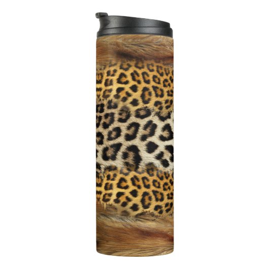 Bouteilles Isothermes Texture fourrure : renard et léopard. (Tourné sur la droite)