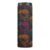 Bouteilles Isothermes Texture grange peinte à la main. Élément géométriq (Dos)