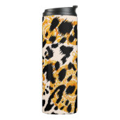 Bouteilles Isothermes Texture léopard avec motif baroque or (Tourné sur la gauche)