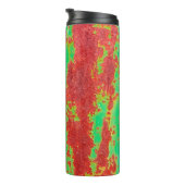 Bouteilles Isothermes Texture métallique avec égratignures et fissures e (Tourné sur la droite)