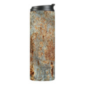 Bouteilles Isothermes Texture métallique avec rayures et fissures. VINTA (Tourné sur la gauche)