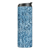 Bouteilles Isothermes texture motif tricotée (Tourné sur la gauche)