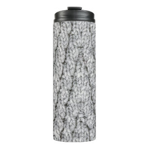 Bouteilles Isothermes texture motif tricotée