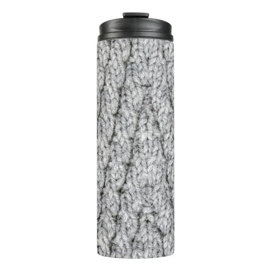 Bouteilles Isothermes texture motif tricotée (Devant)