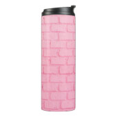 Bouteilles Isothermes Texture murale arrière - plan en brique rose paste (Tourné sur la gauche)