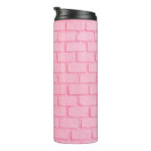 Bouteilles Isothermes Texture murale arrière - plan en brique rose paste (Tourné sur la droite)