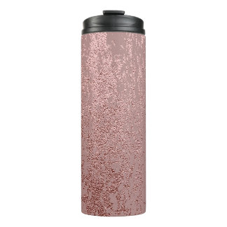 Bouteilles Isothermes Texture or métallique, quartz rose.