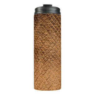 Bouteilles Isothermes Texture vague arrière - plan bronze serpent leathe