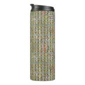 Bouteilles Isothermes Textured Pointillism Grid Pattern Artwork (Tourné sur la droite)