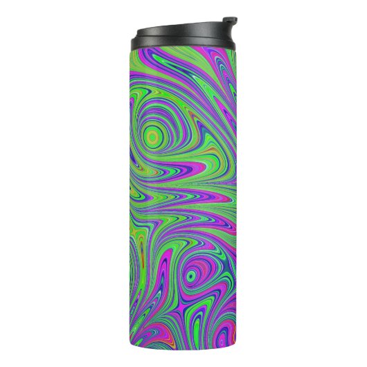 Bouteilles Isothermes textures psychodeliques (Tourné sur la gauche)