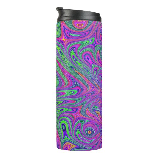 Bouteilles Isothermes textures psychodeliques (Tourné sur la droite)