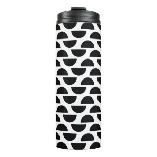 Bouteilles Isothermes The black halves of the circle create a simple pat