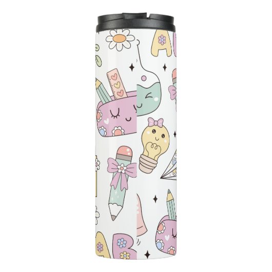 Bouteilles Isothermes Thème de conception de l'école super (Dos)