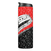 Bouteilles Isothermes Thème de musique rouge et noire (Tourné sur la droite)