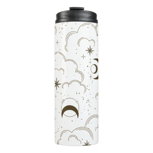 Bouteilles Isothermes Thème Lune céleste  (Devant)