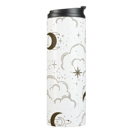 Bouteilles Isothermes Thème Lune céleste (Tourné sur la gauche)