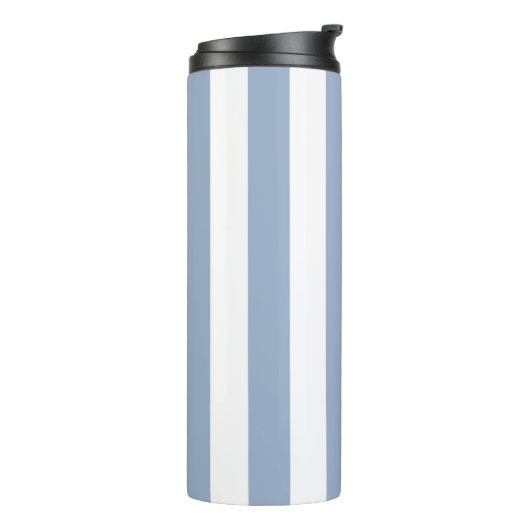 Bouteilles Isothermes Thermal Tumbler Baby Blue & White Stripe (Tourné sur la gauche)