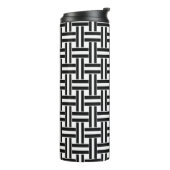 Bouteilles Isothermes Thermal Tumbler Black & White Square Stripe (Tourné sur la gauche)