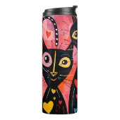 Bouteilles Isothermes Thermal Tumbler Cat Kitten Red Hearts (Tourné sur la gauche)