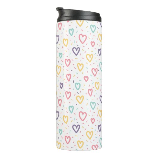Bouteilles Isothermes Thermal Tumbler Colorful Hearts (Tourné sur la droite)