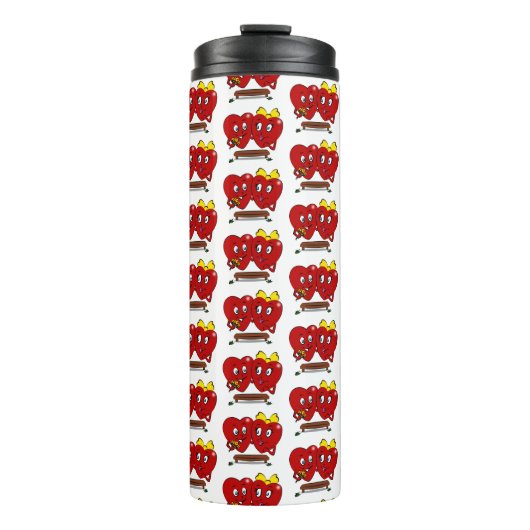 Bouteilles Isothermes Thermal Tumbler Couple Red Hearts (Devant)
