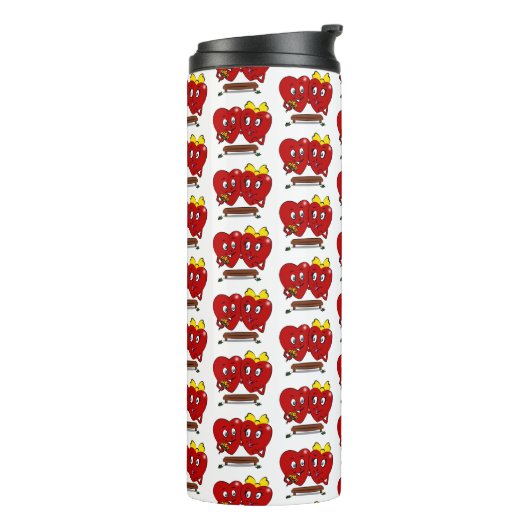Bouteilles Isothermes Thermal Tumbler Couple Red Hearts (Tourné sur la gauche)