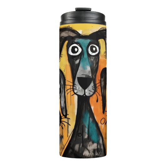 Bouteilles Isothermes Thermal Tumbler Dog Puppy Red Hearts (Devant)