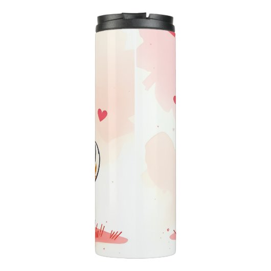 Bouteilles Isothermes Thermal Tumbler Dog Puppy Red Hearts (Dos)