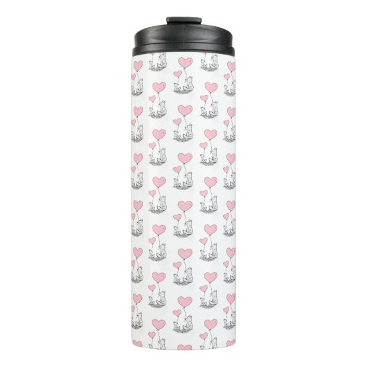 Bouteilles Isothermes Thermal Tumbler Foxy Pink Hearts (Devant)