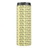 Bouteilles Isothermes Thermal Tumbler Solid Baby Yellow Be Healthy Water (Dos)