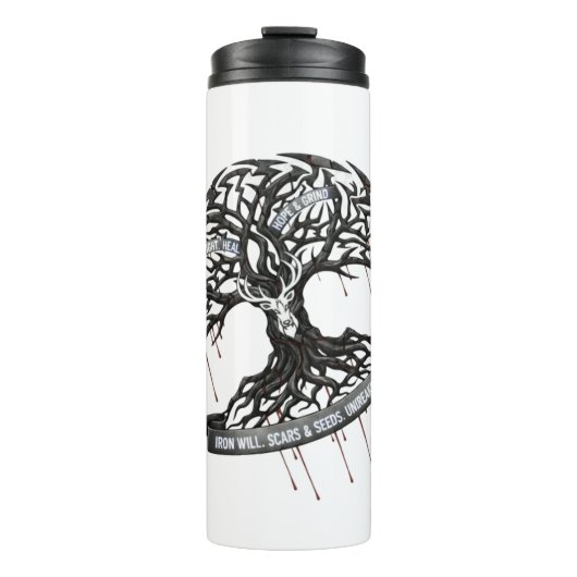 Bouteilles Isothermes Thermal Tumbler Strength Through Pain motivation  (Devant)