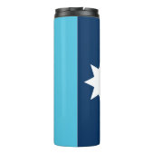 Bouteilles Isothermes Thermal Tumbler with flag of Minnesota, USA (Dos)
