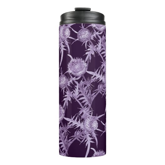 Bouteilles Isothermes THISTTLE violet motif (Devant)