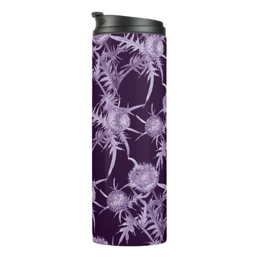 Bouteilles Isothermes THISTTLE violet motif (Tourné sur la droite)